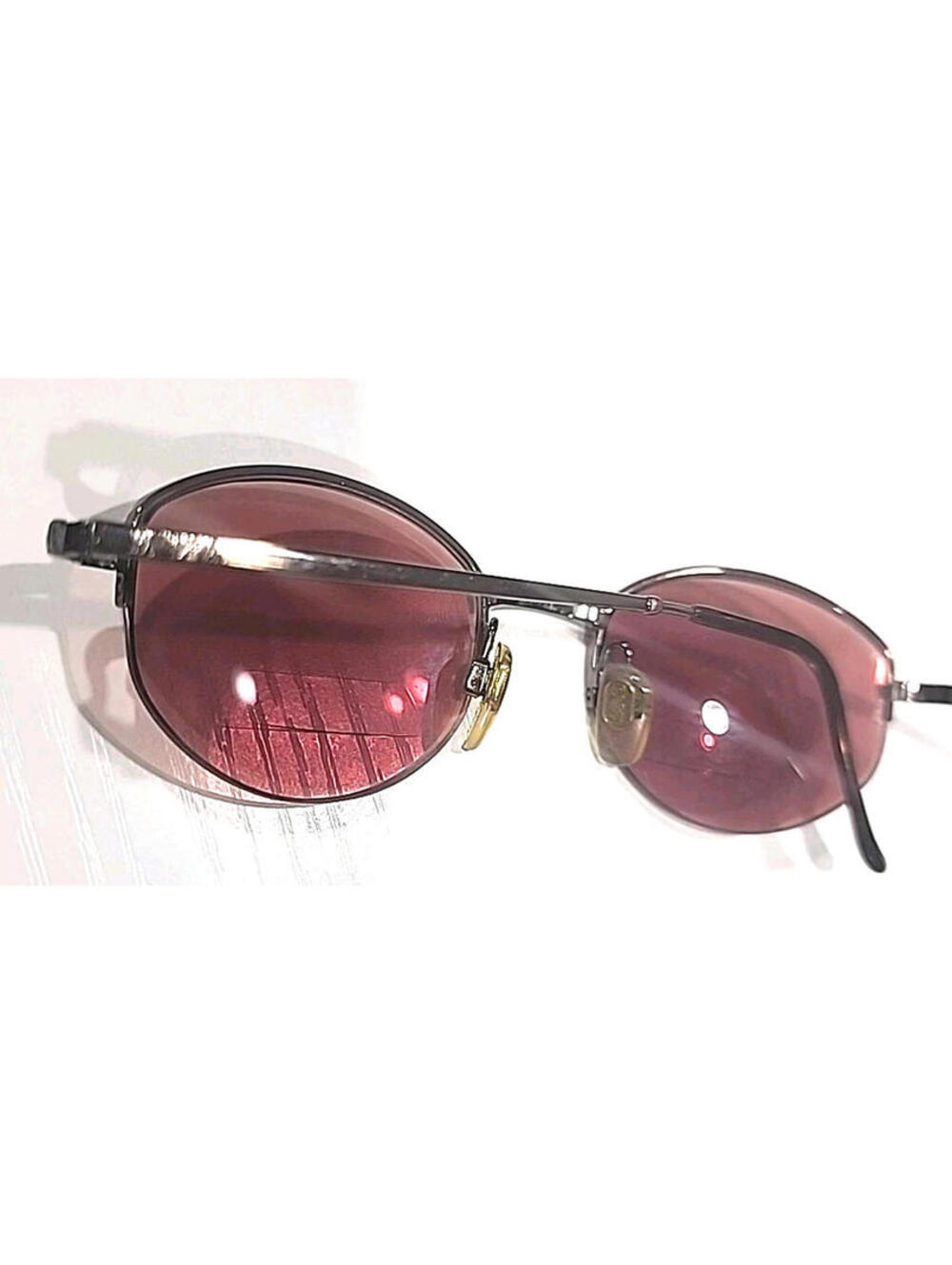 Emporio Armani 080 1021 No Lenses Small Brown Oval Eyeglasses Frame 49-21 135 - Picture 5 of 8